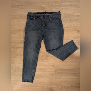 J. Crew 10" High Rise Indigo Skinny Jeans Women's Size 35 Or Numeric Size 20
